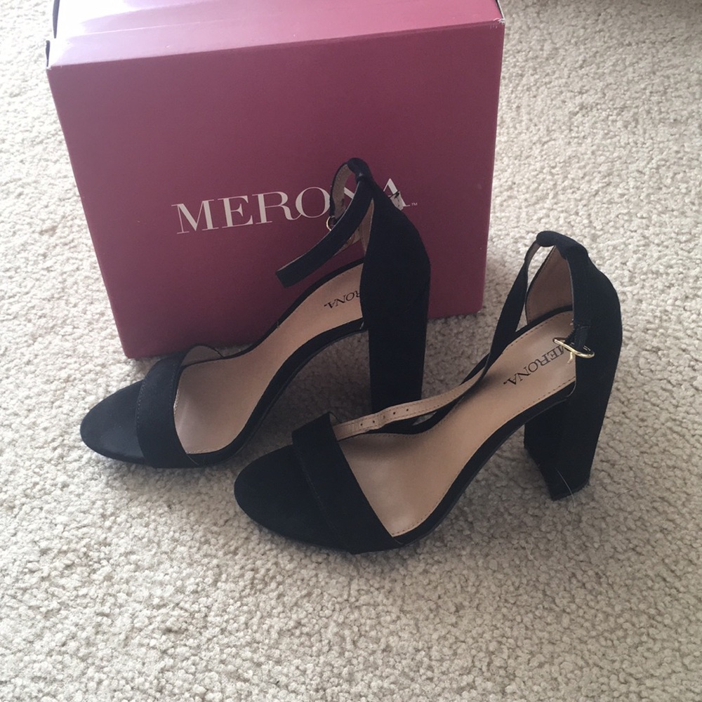 Black Strappy Heels